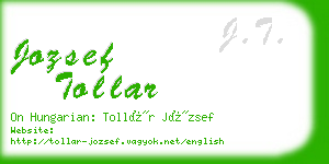 jozsef tollar business card